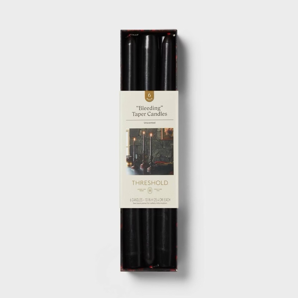 6pk nwt Bleeding Taper Candle Set - Threshold